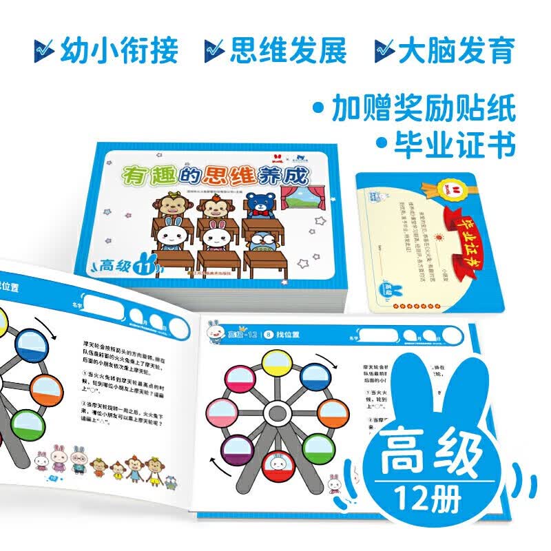 有趣的思维养成高级篇全12册 幼小衔接逻辑思维训练书