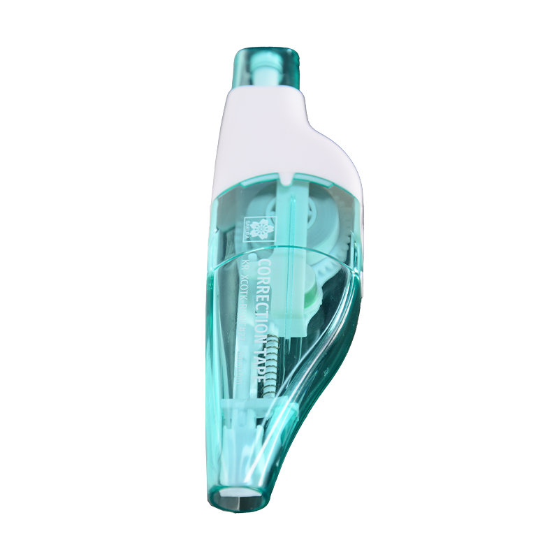 櫻花（SAKURA）按動(dòng)式可換芯修正帶5mm*6m 淡綠色 學(xué)生用涂改帶小型迷你便攜修正帶 XCOTK-R5WC#27