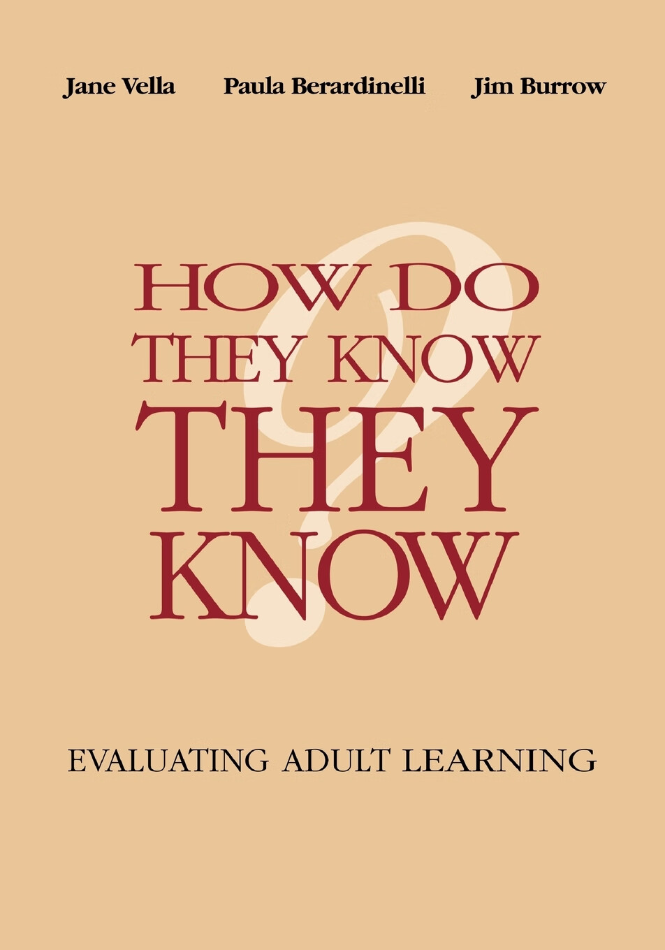 【预售 按需印刷】how they know evaluating adult