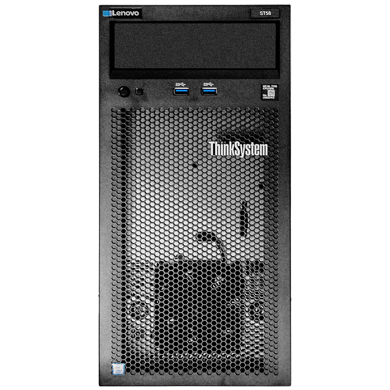 联想（Lenovo）ST58 塔式服务器 （E-2224G/2*16GB DDR4/240GB SSD+2*2TB SATA 企业级/键鼠）改配