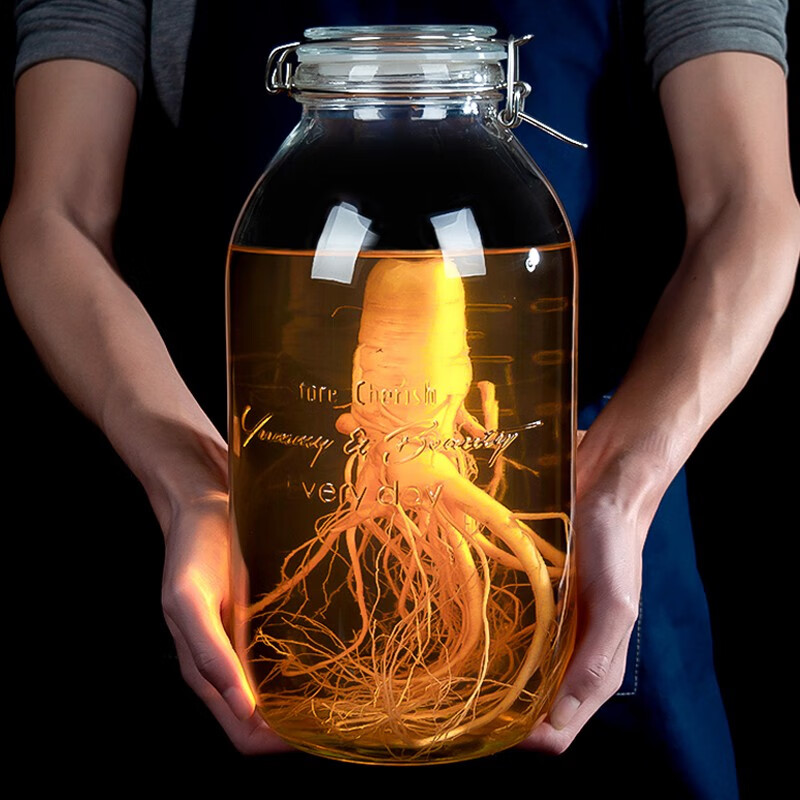 瓶玻璃泡酒坛家用泡菜坛密封罐专用泡酒罐加厚青梅酒自酿容器发酵罐