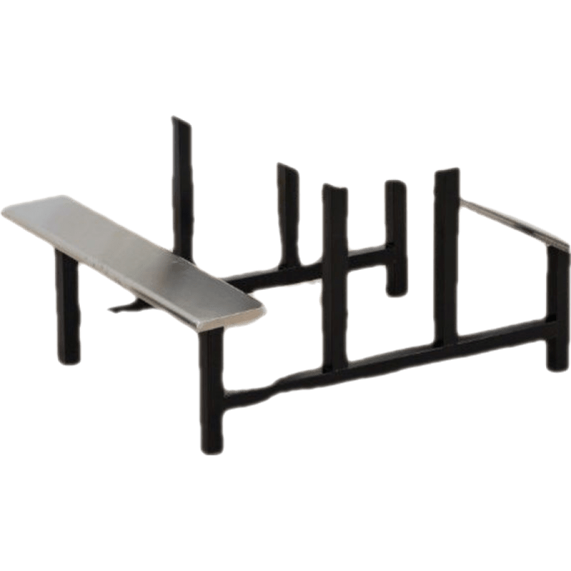 斯驼尔 学校学生员工地食堂餐桌椅组合4人6人8不锈钢玻璃钢连体快餐桌椅 4人位不锈钢台(烤漆支架)