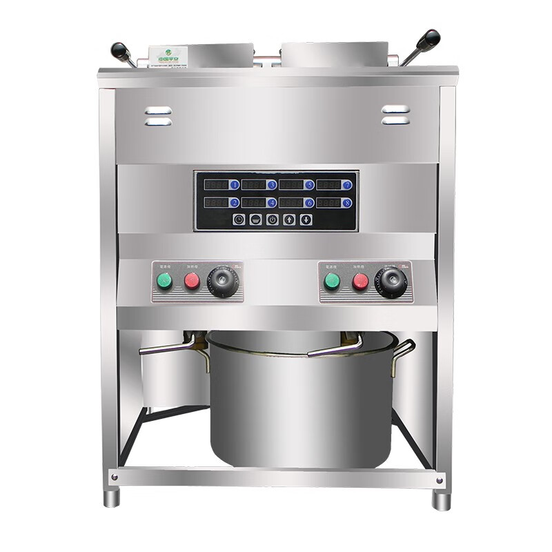 炸炉双缸油炸机电炸锅商用大容量双缸炸炉电炸炉油炸锅电青鲨 220伏（两项电） 9.4千瓦