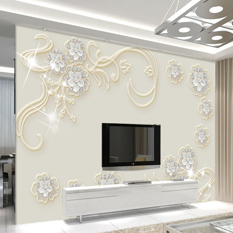 8d电视背景墙壁纸现代简约大气无缝壁画5d客厅立体墙纸3d影视墙布 3d