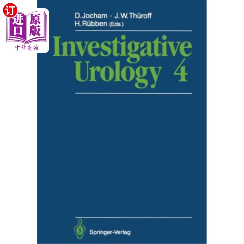 海外直订医药图书investigative urology 4 泌尿学调查4
