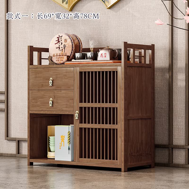 茶架子 摆件架子新中式博古架多宝阁茶叶架 中式博古架实木茶叶展示柜多宝阁茶室茶叶置物架子茶具摆件收纳 三层70长置物架属于什么档次？