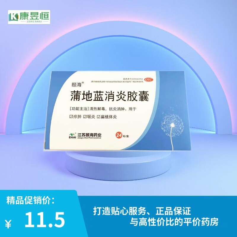 颐海 蒲地蓝消炎胶囊 0.