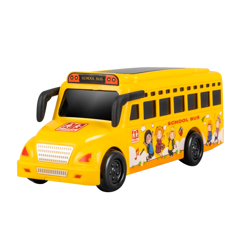 奇森(qisen)公交车玩具车男孩儿童2宝宝巴士小汽车音乐惯性玩具汽车