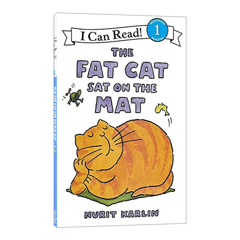 进口原版 the fat cat sat on the mat 垫子上的大肥猫 i can read