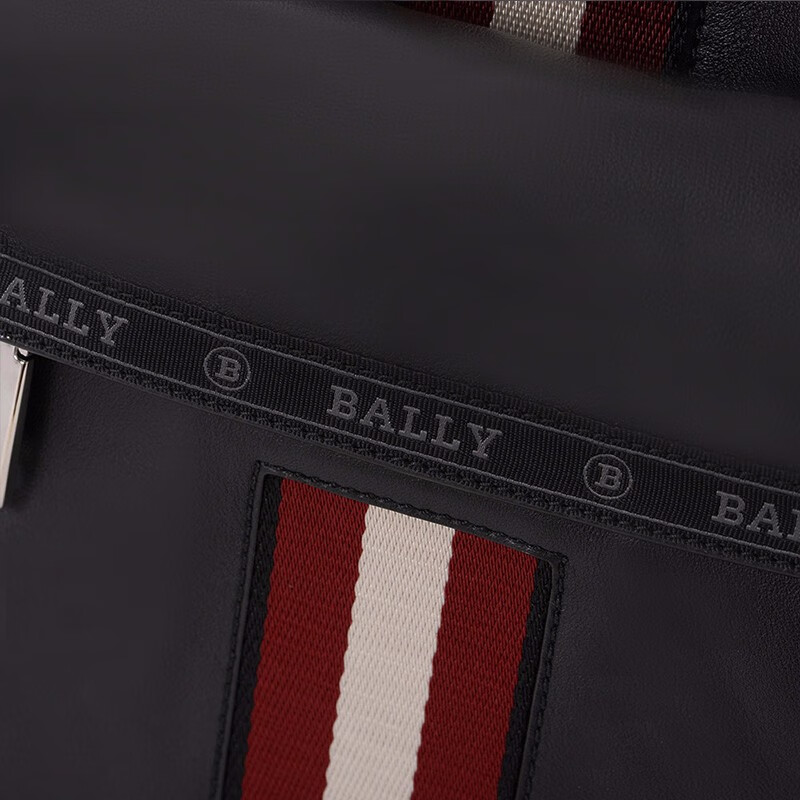 BALLY 红白条纹牛皮 双肩包商品图片-10