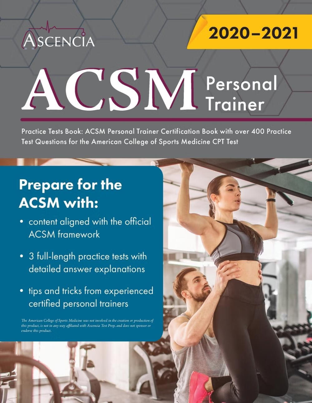 【预售 按需印刷】acsm personal trainer practice tests book