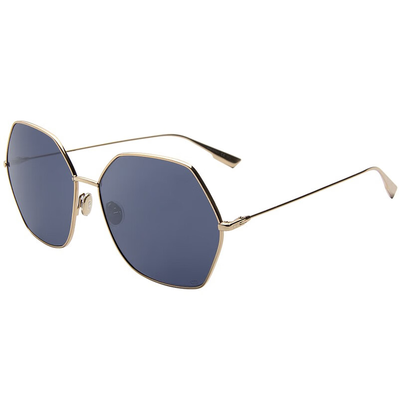 迪奥 Dior 男女款浅金色镜框蓝色镜片眼镜太阳镜 Dior Stellaire8 J5GKU 62mm