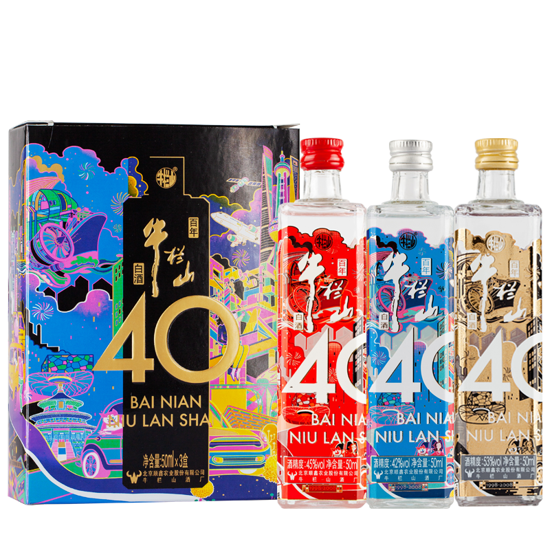 ţ��ɽ ����ţ��ɽ��40��Ũ���Ͱ׾� 50ml*3��� 39Ԫ