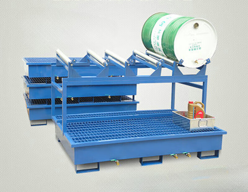 溪云眺油桶架放油架防泄漏油架机油桶架放油架放桶架机防泄漏油架润滑