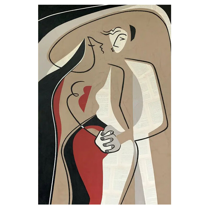 丙烯画毕加索纯手绘油画抽象艺术创意大师名挂画客厅玄关走廊丙烯