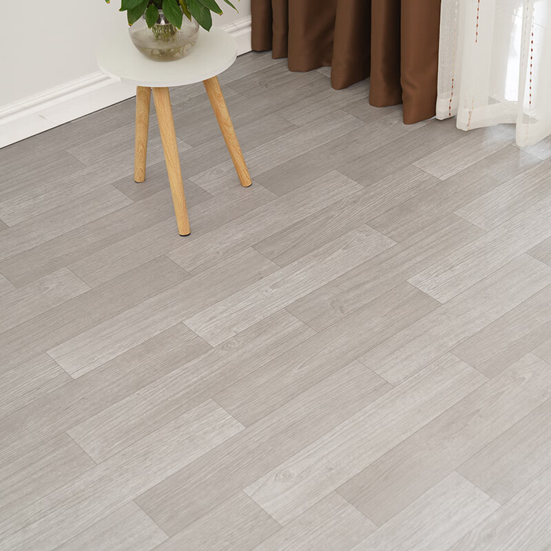 铺加厚耐磨防水地板贴自粘pvc地胶垫家 北欧浅灰橡纹-标准用料1件=1