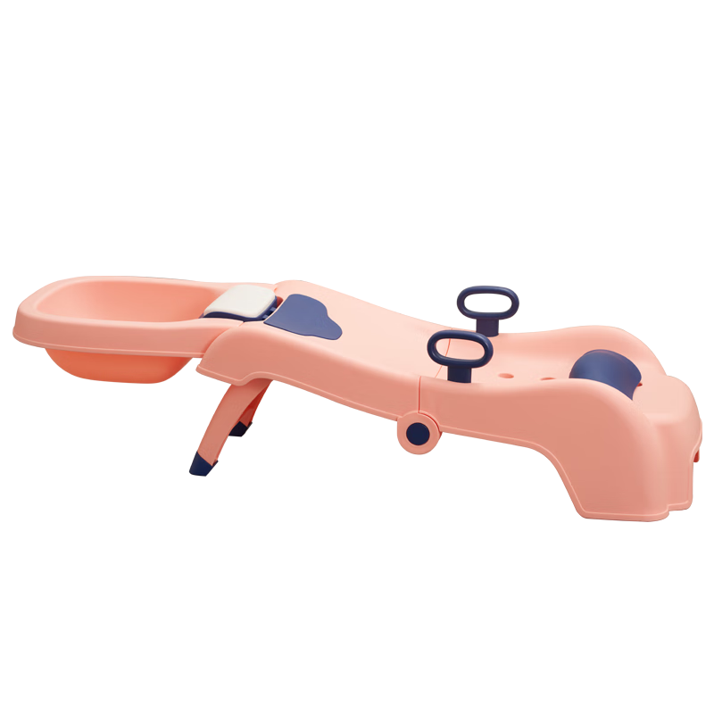 勞可里尼（NOCOLLINY）兒童洗頭躺椅可折疊洗頭神器寶寶家用小孩坐洗發(fā)嬰兒洗頭發(fā)床凳子 【豪華款】紫色+洗頭槽+水管 新款：底部防滑設(shè)計(jì)，洗頭不濕衣