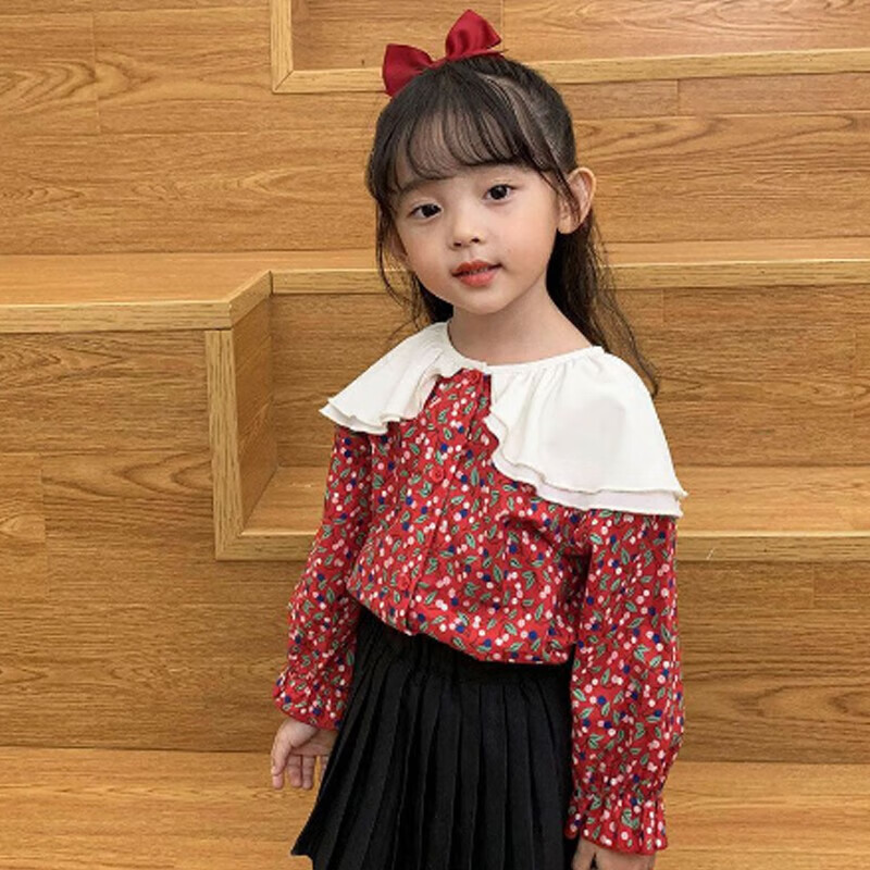 懿琪宝贝女童衬衫春秋婴儿长袖上衣纯棉儿童衬衫秋季小童童装宝宝 红色 110属于什么档次？
