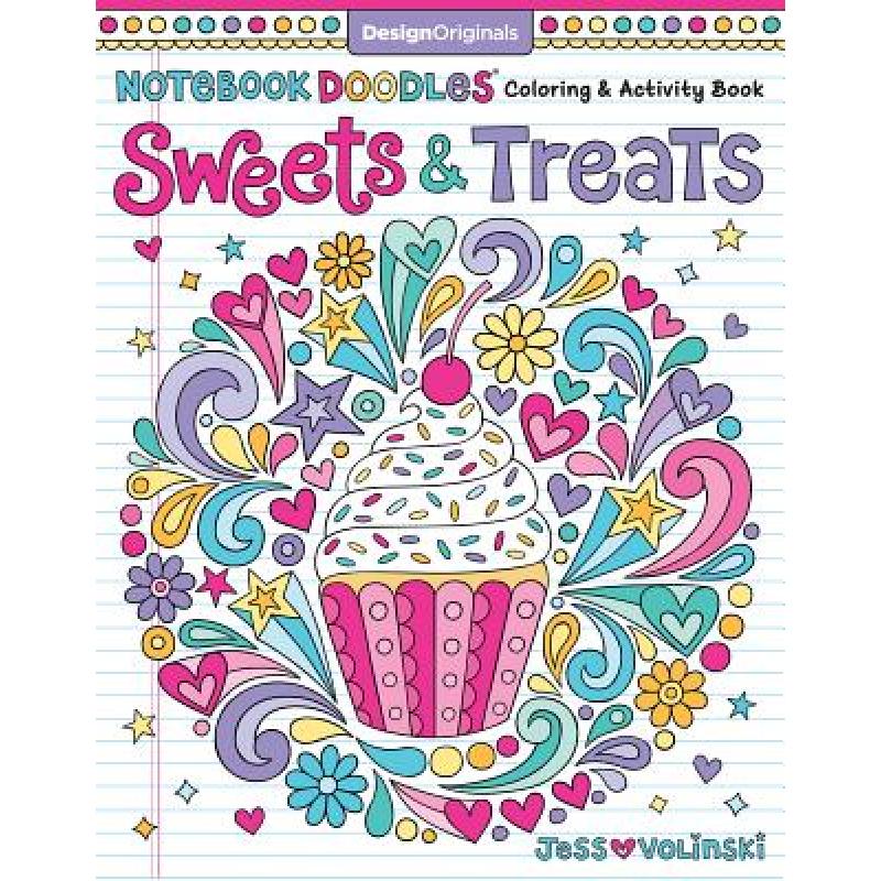 预订 Notebook Doodles Sweets & Treats: Coloring &...