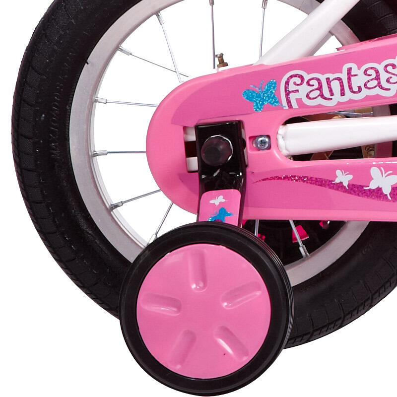 hd小龙哈彼儿童自行车女童款小孩12我6月4号购买了童车后小轮少个小塑料护罩？