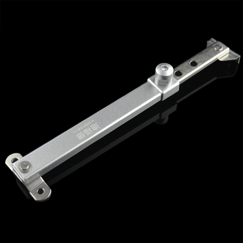 迪福德 塑钢窗风撑挡风杆铝合金防风撑杆平开防火门窗限位器铰链撑杆 【六档 平脚款】风撑 1支的价格