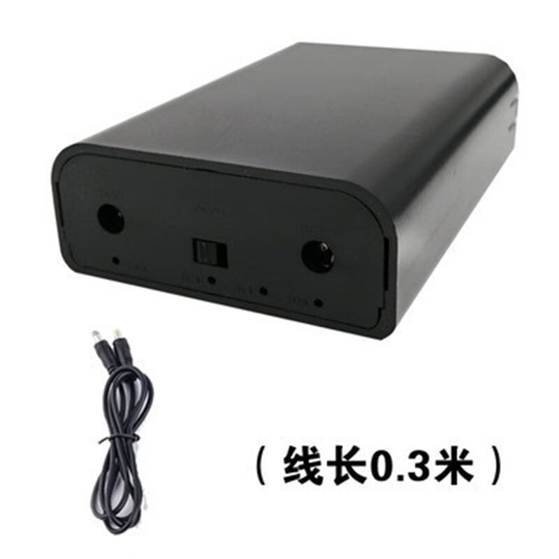 南斯夫 12V直流UPS光猫路由器LED摄像头锂电池双输出不间断不休眠边充边用断电不断网 电池+单输出线 6600mAh