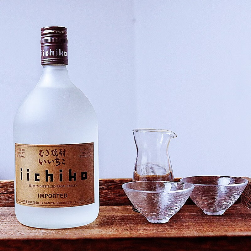 亦竹日本烧酒蒸馏酒 日本进口iichiko亦竹烧酒25度大麦蒸馏酒雾瓶洋酒