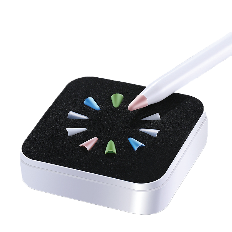 闪魔（SmartDevil） 适用苹果apple pencil笔尖套防滑降噪耐硅胶保护套1/2代通用 【彩虹色|6个装】配收纳盒
