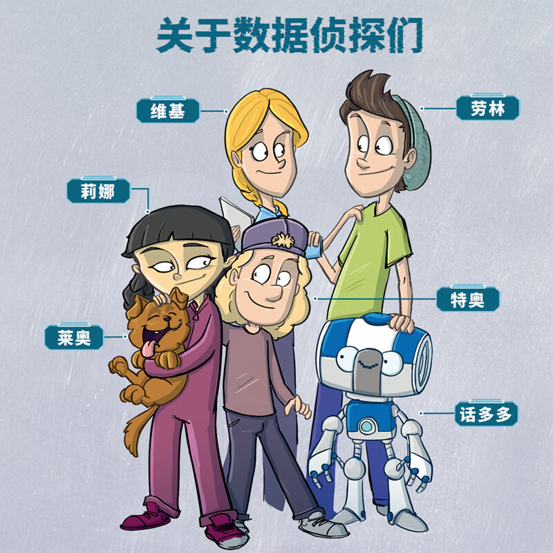 数据侦探（共5册）AI技术人工智能新科技书籍 机器人计算机与互联网无人机我的世界图书 7-10岁悬疑推理趣味儿童文学故事书 黑客《我的世界》8-14岁小学生一二三四五年级初中生课外书阅读书籍 官方正版