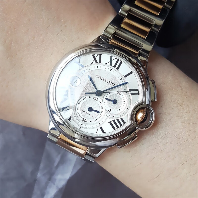 男表蓝气球系列自动机械w6920063日历44mm瑞士奢侈品二手手表钟表腕表