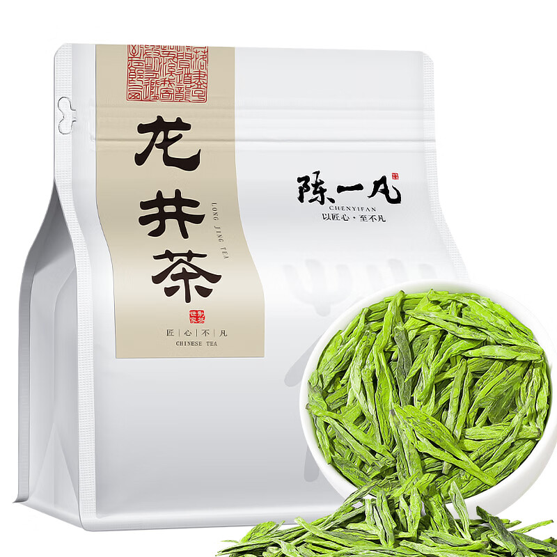 陈一凡茶叶龙井茶明前2024新茶特级绿茶浓香型春茶嫩芽杭州龙井袋装