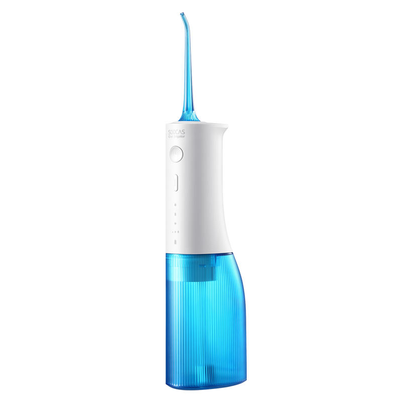 素士 SOOCAS 便携立式冲牙器 水牙线 洗牙器 预防牙结石洁牙器礼盒 W3pro蓝 送女友 送男友礼物