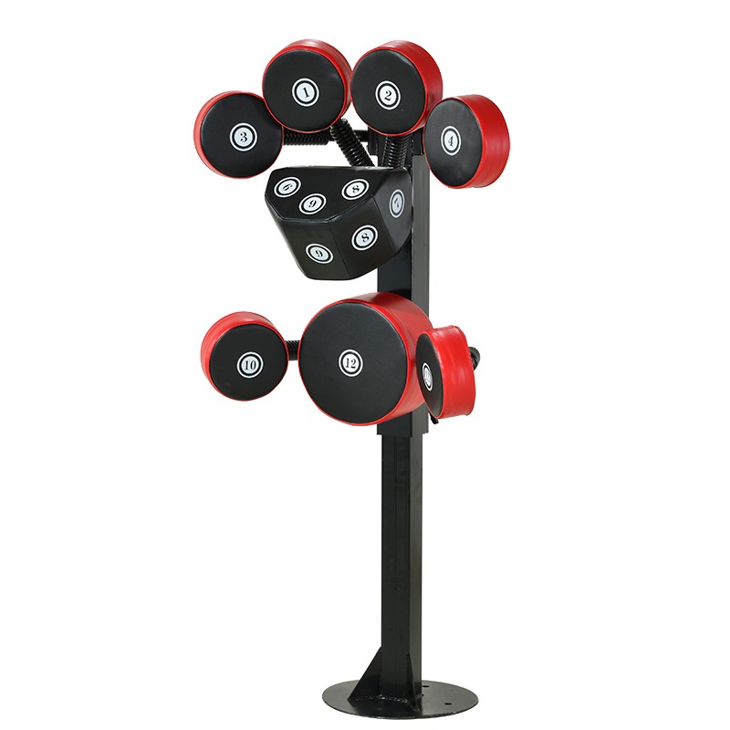 德古拉拳击靶立式多位多角度可调沙袋脚靶多功能健身练拳击器材 可