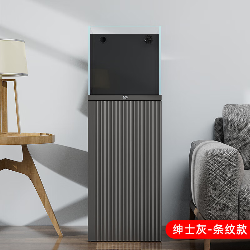 仟湖仟湖of鱼缸家用客厅专业底滤金鱼兰寿生态造景底柜超白玻璃小方缸