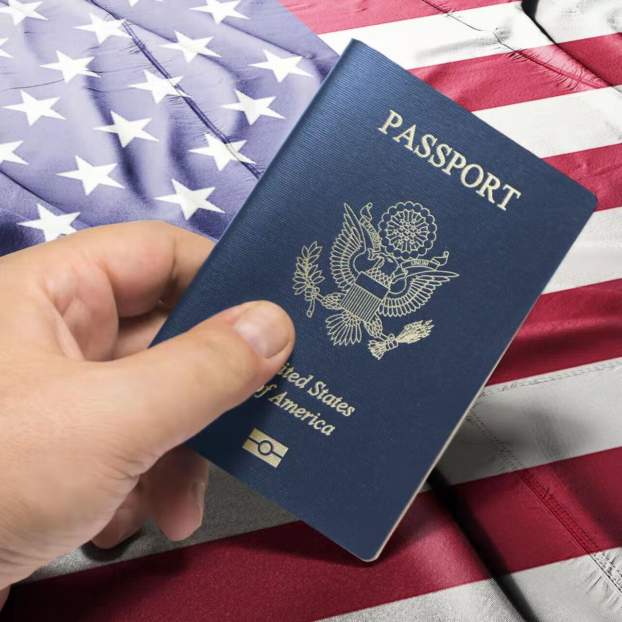 博物馆护照简约道具护照笔记本拍戏模拟美国护照学习培训护照本 美国