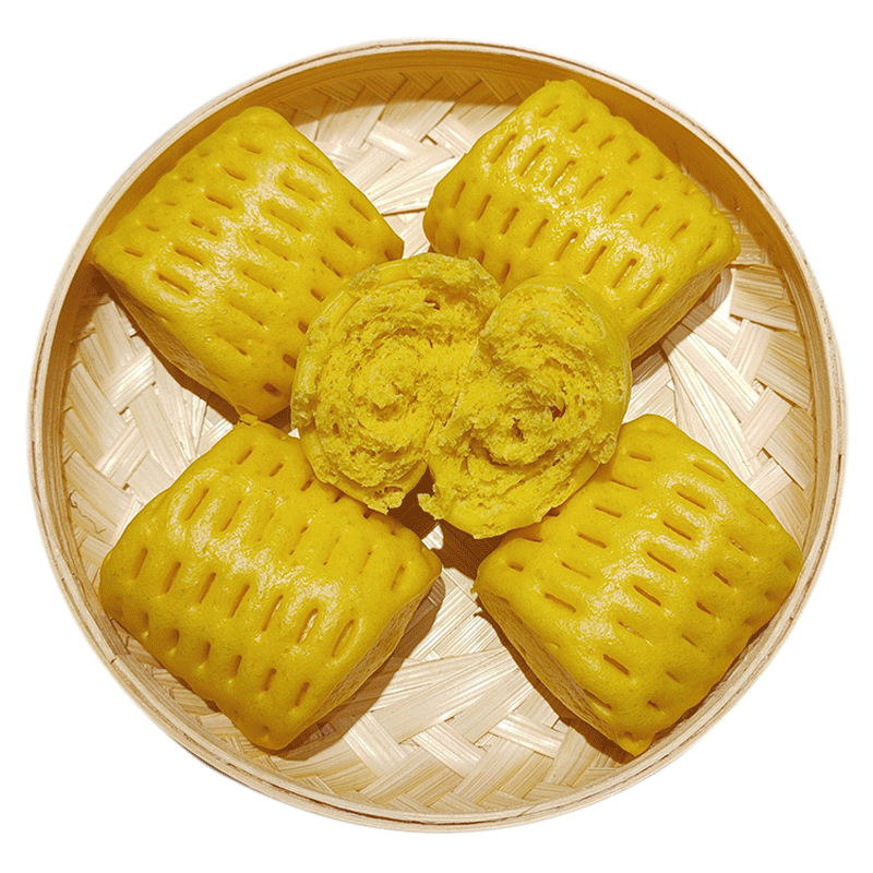 回鄉齋棗花饃饃純手工速凍紅棗紅豆包子花卷棗山花糕饅頭早餐速食加熱 紅棗玉米花卷4袋（約48個(gè)）