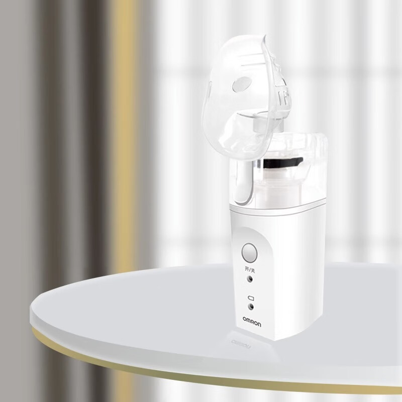 欧姆龙(omron)手持雾化机ne-u200便携式空气儿童成人老人低音网式喷雾