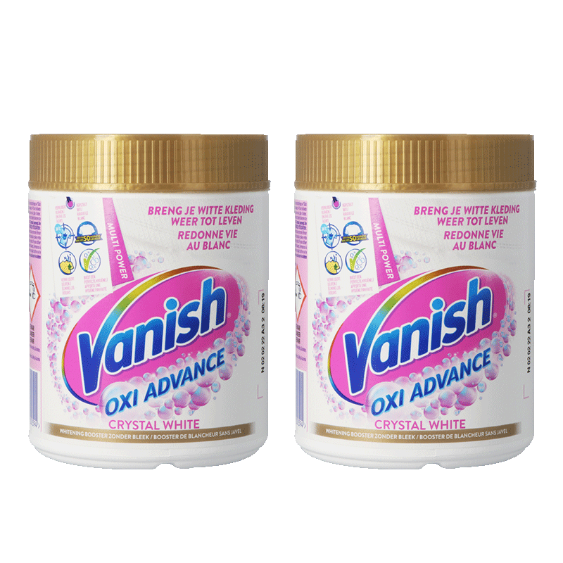 漬無(wú)蹤（Vanish）漬無(wú)蹤進(jìn)口活氧煥彩彩漂粉爆炸鹽漂白劑洗衣神器強效去黃去漬去污 470g 2瓶 【升級款】金裝漂白粉 規格