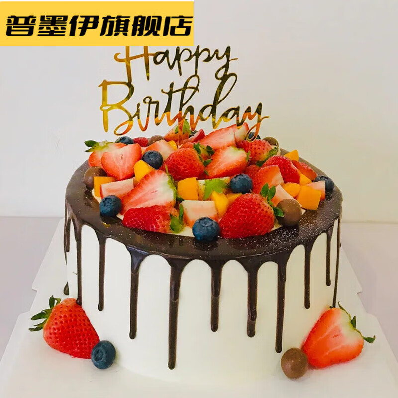 蛋糕模型仿真2021新款流行式奶油水果塑胶生日蛋糕橱窗展示样品 款式