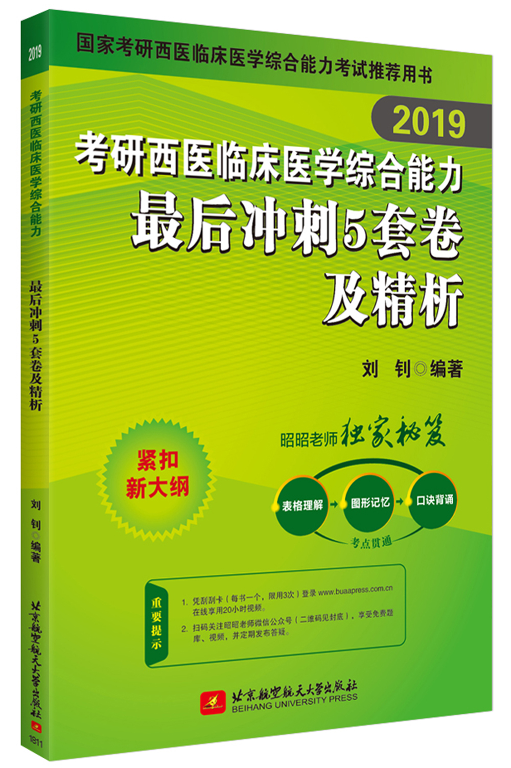 昭昭 2019考研西医综合 2019考研西医临床医学综合能力 最后冲刺5套卷及精析详情图