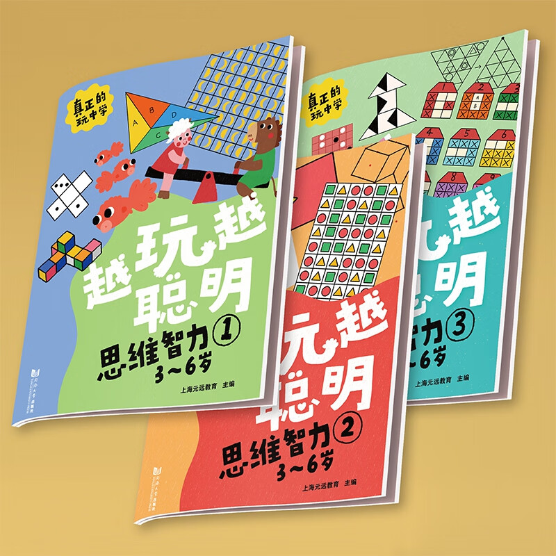 越玩越聪明——思维智力（全3册） 3-6岁