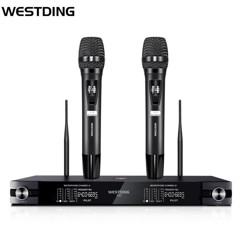 威斯汀（WESTDING）无线话筒无线麦克风 ktv专用u段动圈式一拖二话筒 K81无线话筒高性价比高么？