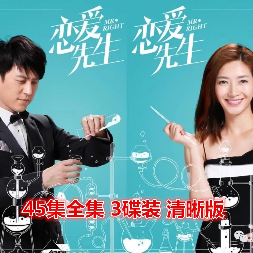 携颜【恋爱先生】 都市情感爱情电视剧 dvd光盘碟片45集全靳东 江疏影