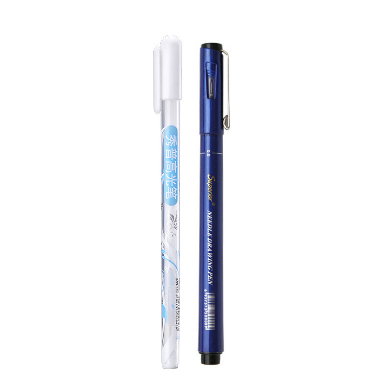 秀普 Superior 针管笔+高光笔组合 专业设计勾线笔工程绘图笔动漫描边笔，马克笔涂白，美术专用工具 ZG11
