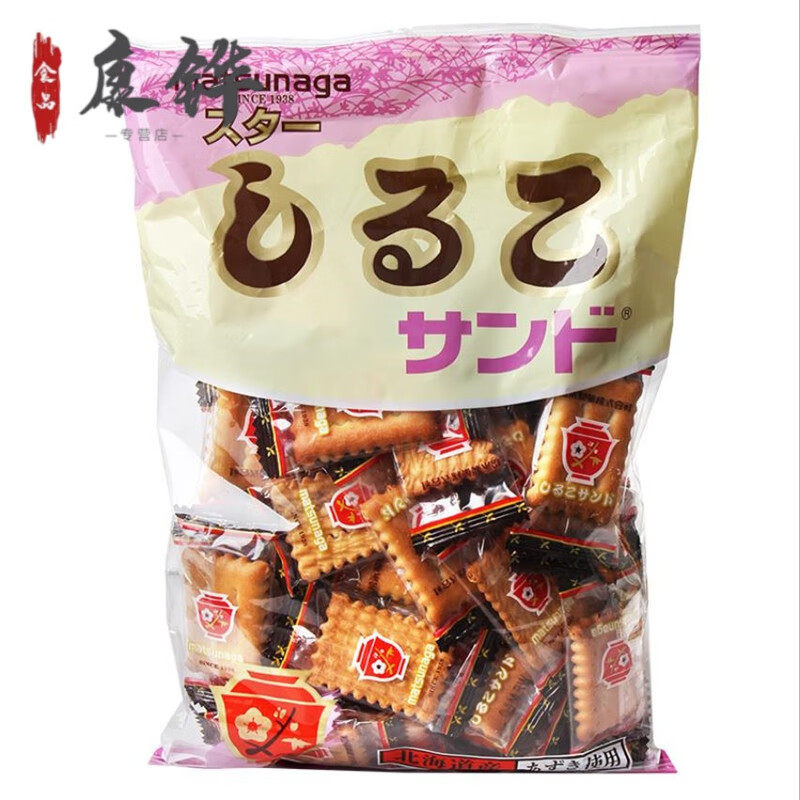 双十一 OIMG日本松永北海道小麦红豆夹心饼干（约50小包）/袋 约50枚/袋*1袋