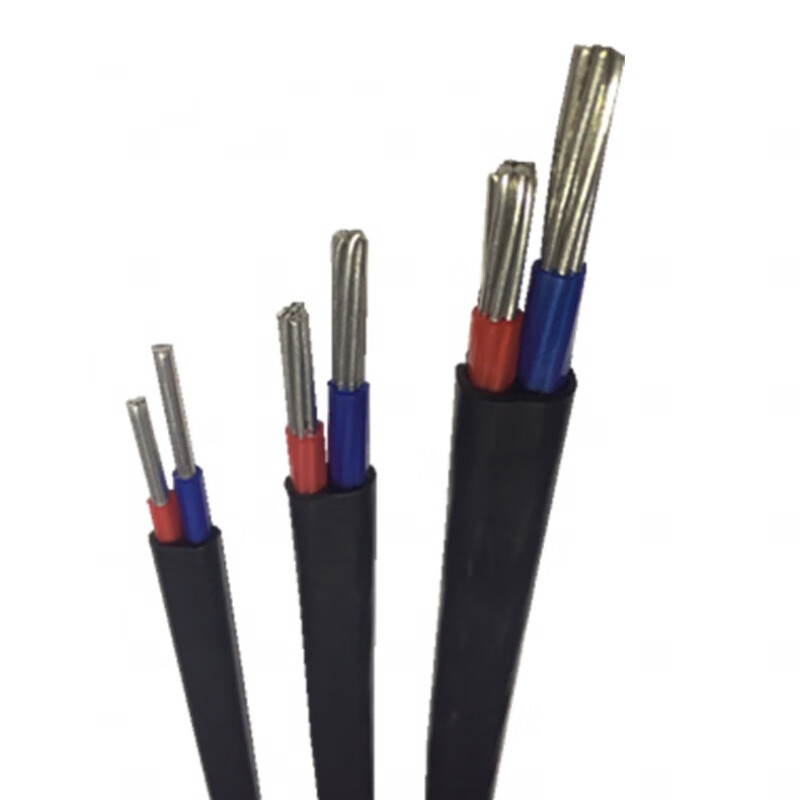 61016平方电线家用入户线二相铝芯护套室外铝线 国标双芯2*6平方50米