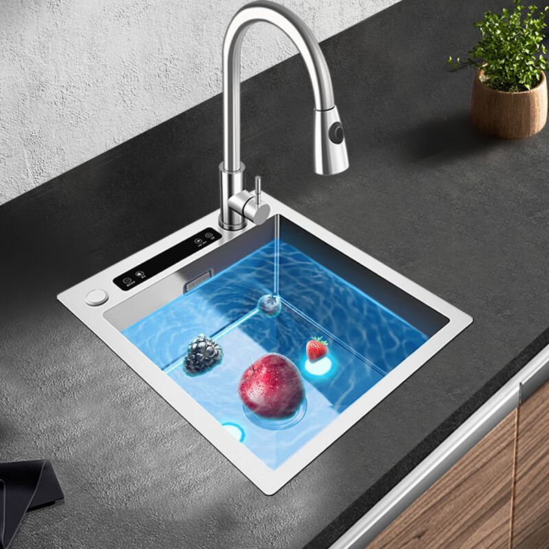 雅仕特 超声波水槽洗碗机嵌入式智能净洗机厨房手工不