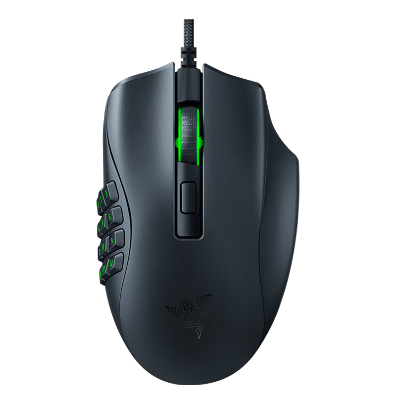 RAZER 雷蛇 那伽梵蛇X 有线鼠标 18000DPI RGB 黑色