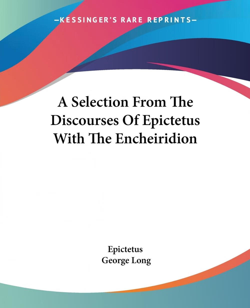 预售 按需印刷a selection from the discourses of epictetus with