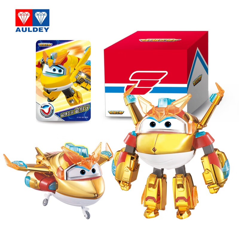 奥迪双钻(auldey)超级飞侠儿童玩具13季乐迪小爱金小子大变形机器人